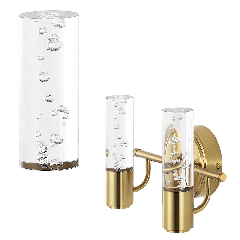 Bolha Minimalist Modern Bubble Acrylic/Iron Integrated Led Vanity Light. Picture 10