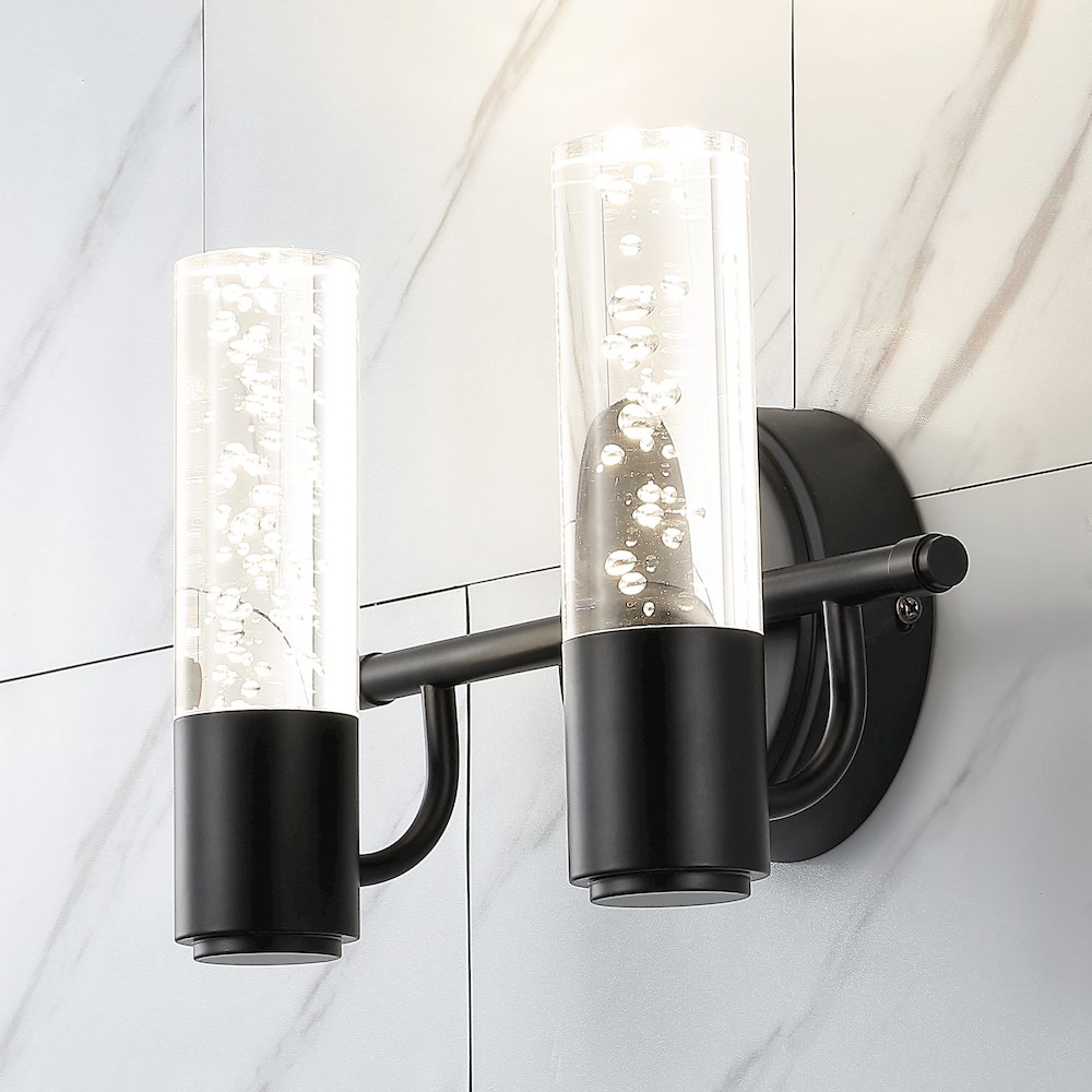 Bolha Minimalist Modern Bubble Acrylic/Iron Integrated Led Vanity Light. Picture 12
