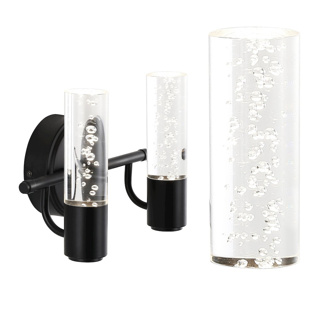Bolha Minimalist Modern Bubble Acrylic/Iron Integrated Led Vanity Light. Picture 11