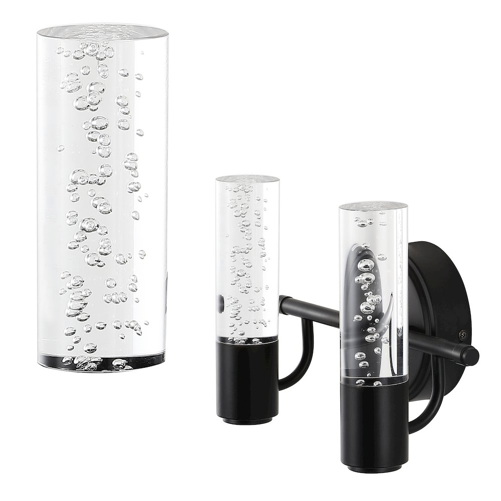 Bolha Minimalist Modern Bubble Acrylic/Iron Integrated Led Vanity Light. Picture 10