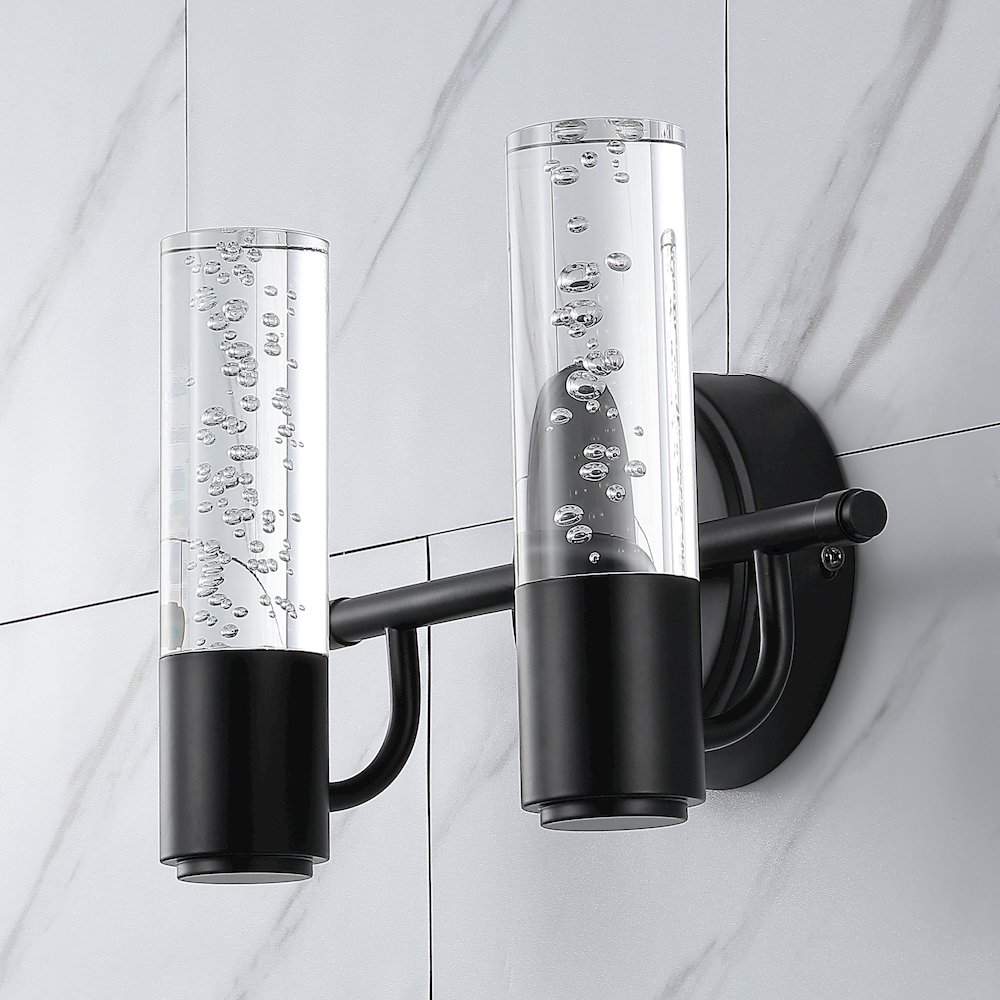 Bolha Minimalist Modern Bubble Acrylic/Iron Integrated Led Vanity Light. Picture 9