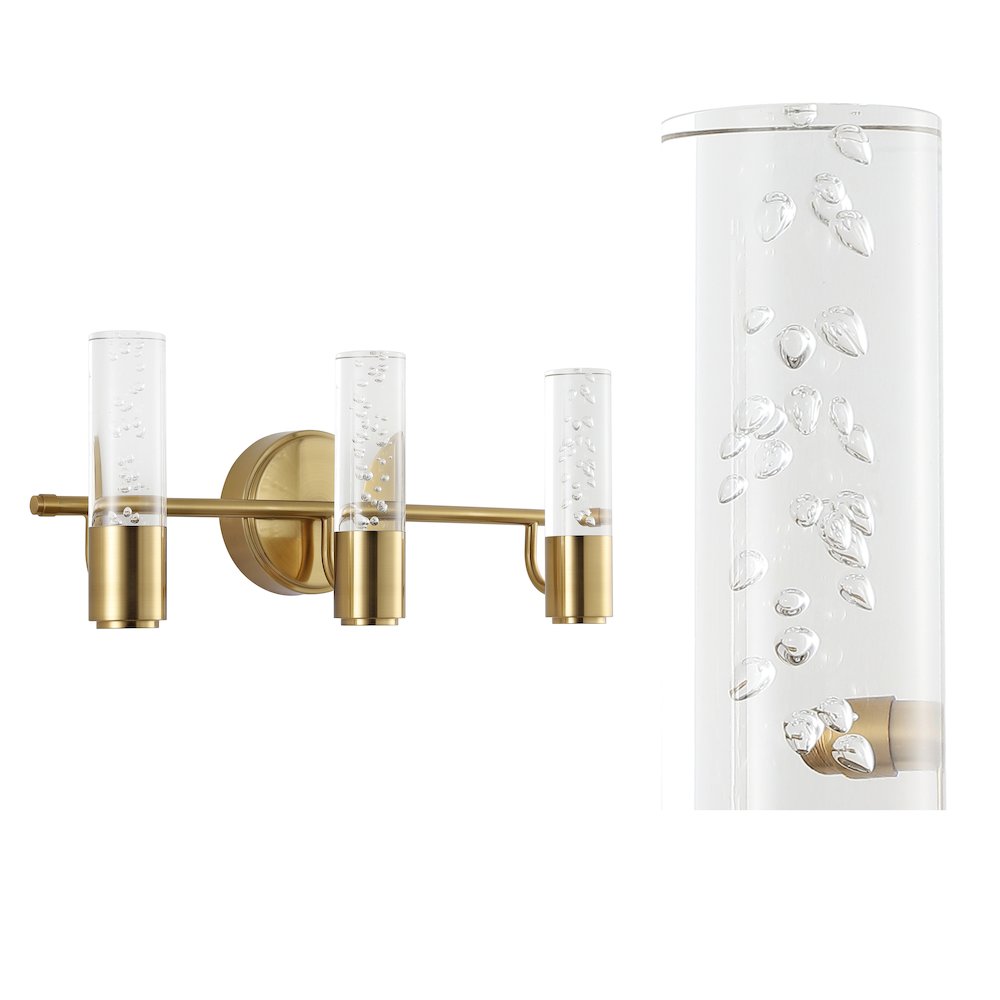 Bolha Minimalist Modern Bubble Acrylic/Iron Integrated Led Vanity Light. Picture 11