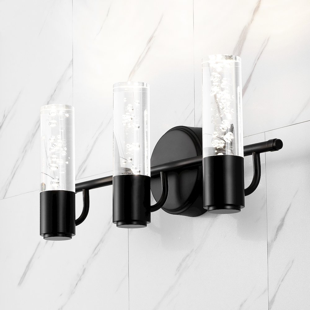 Bolha Minimalist Modern Bubble Acrylic/Iron Integrated Led Vanity Light. Picture 13