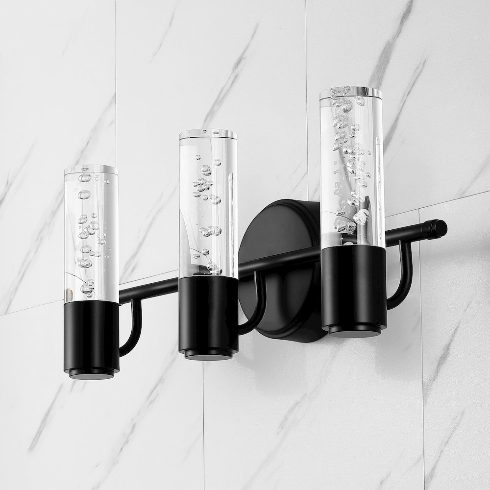 Bolha Minimalist Modern Bubble Acrylic/Iron Integrated Led Vanity Light. Picture 10