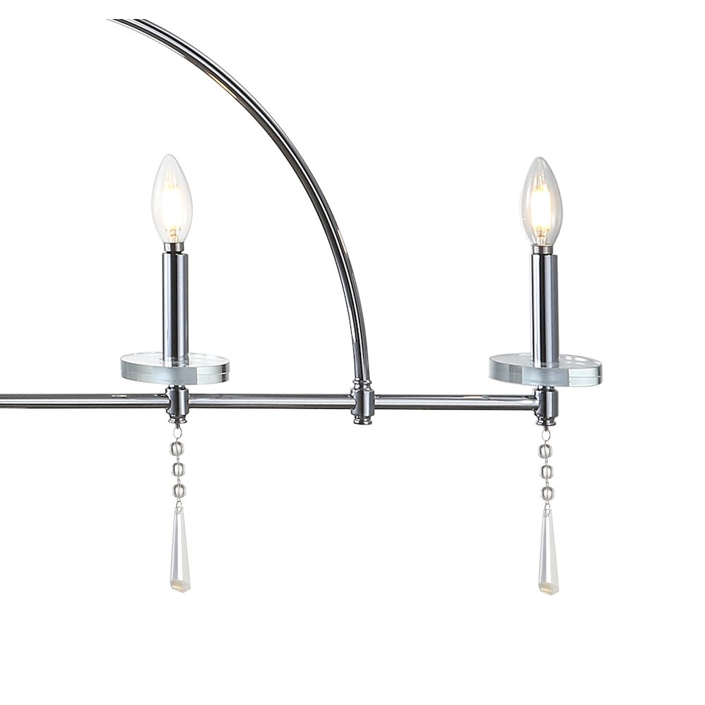 Doris Linear Metal/Crystal Led Pendant. Picture 3