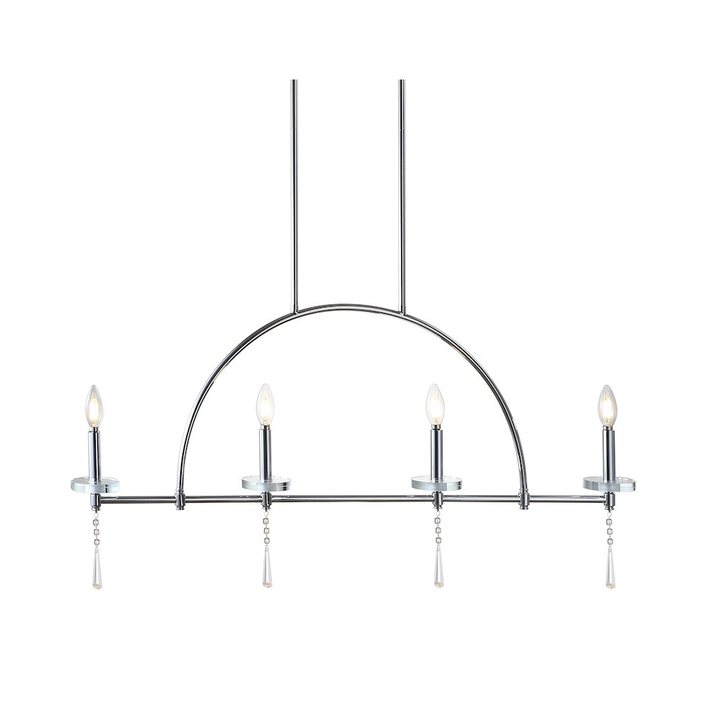 Doris Linear Metal/Crystal Led Pendant. Picture 9