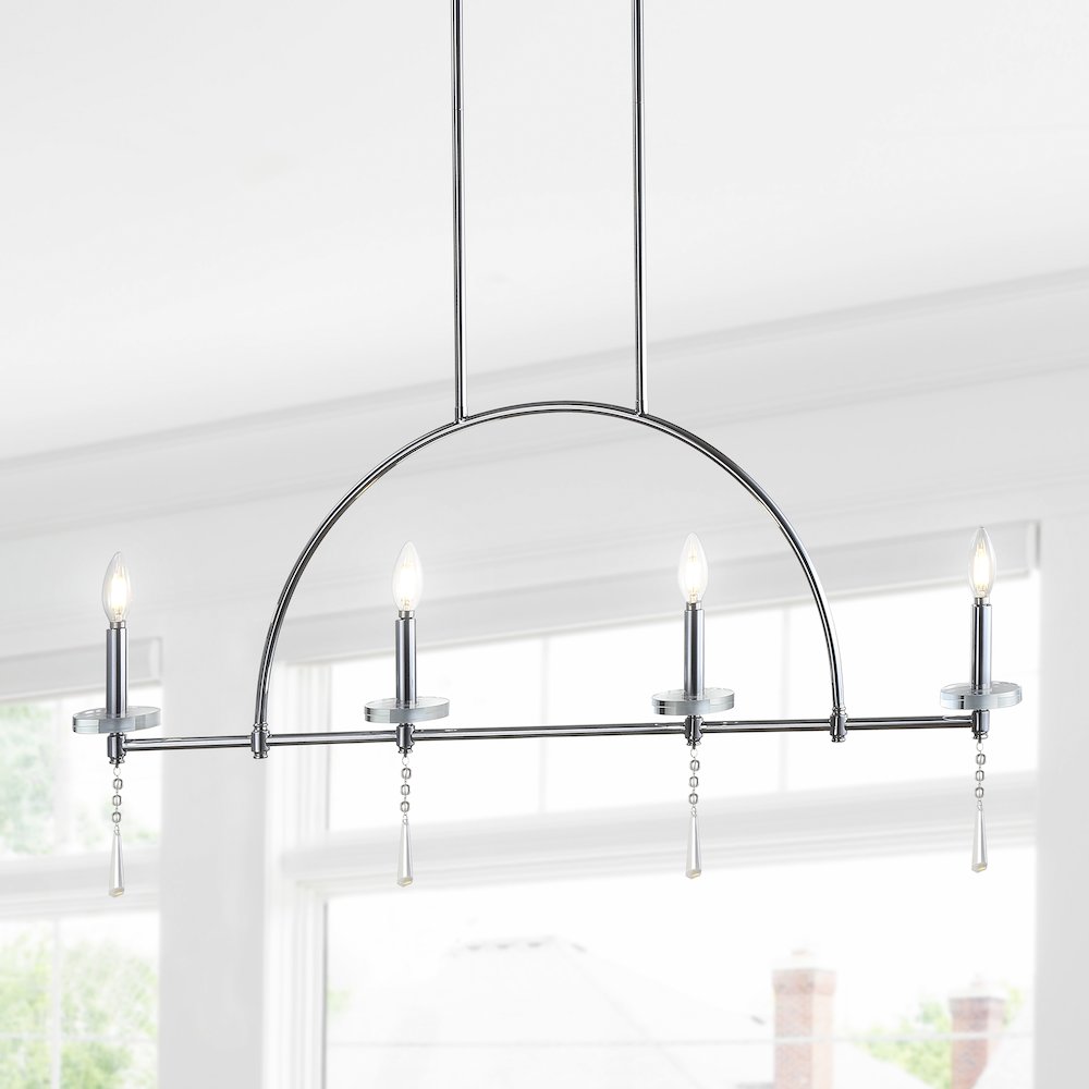 Doris Linear Metal/Crystal Led Pendant. Picture 11