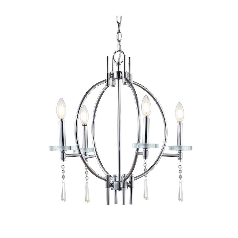 Laura Crystal/Metal Led Chandelier. Picture 11