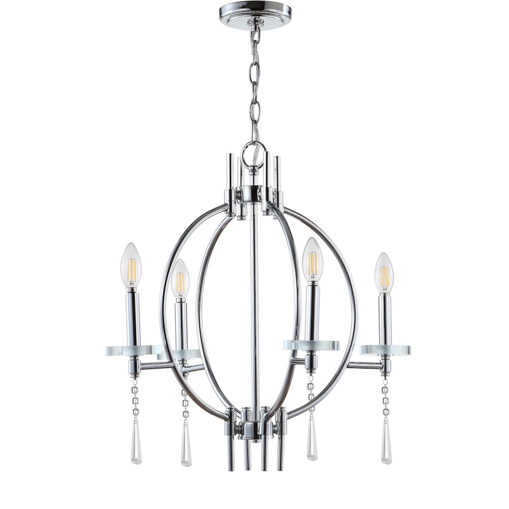 Laura Crystal/Metal Led Chandelier. Picture 2