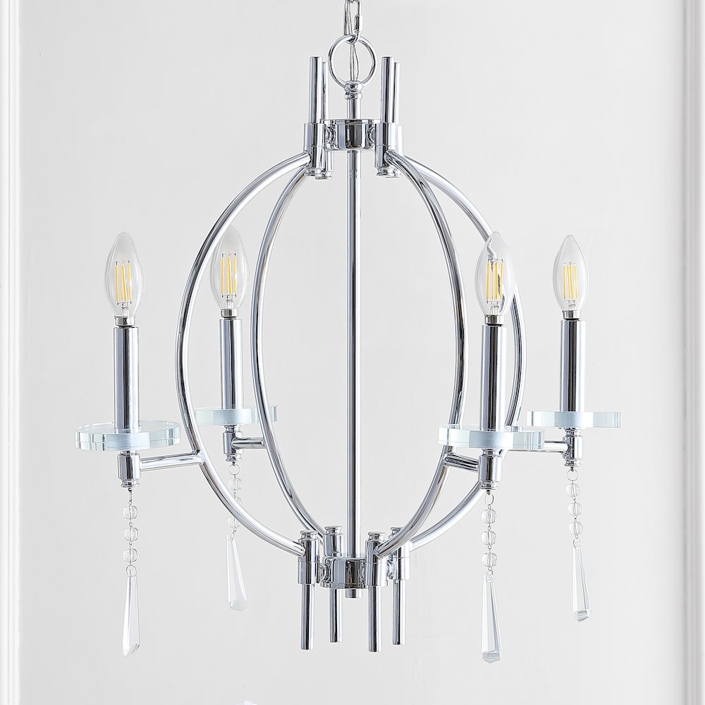 Laura Crystal/Metal Led Chandelier. Picture 7