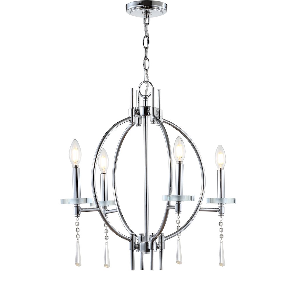Laura Crystal/Metal Led Chandelier. Picture 1