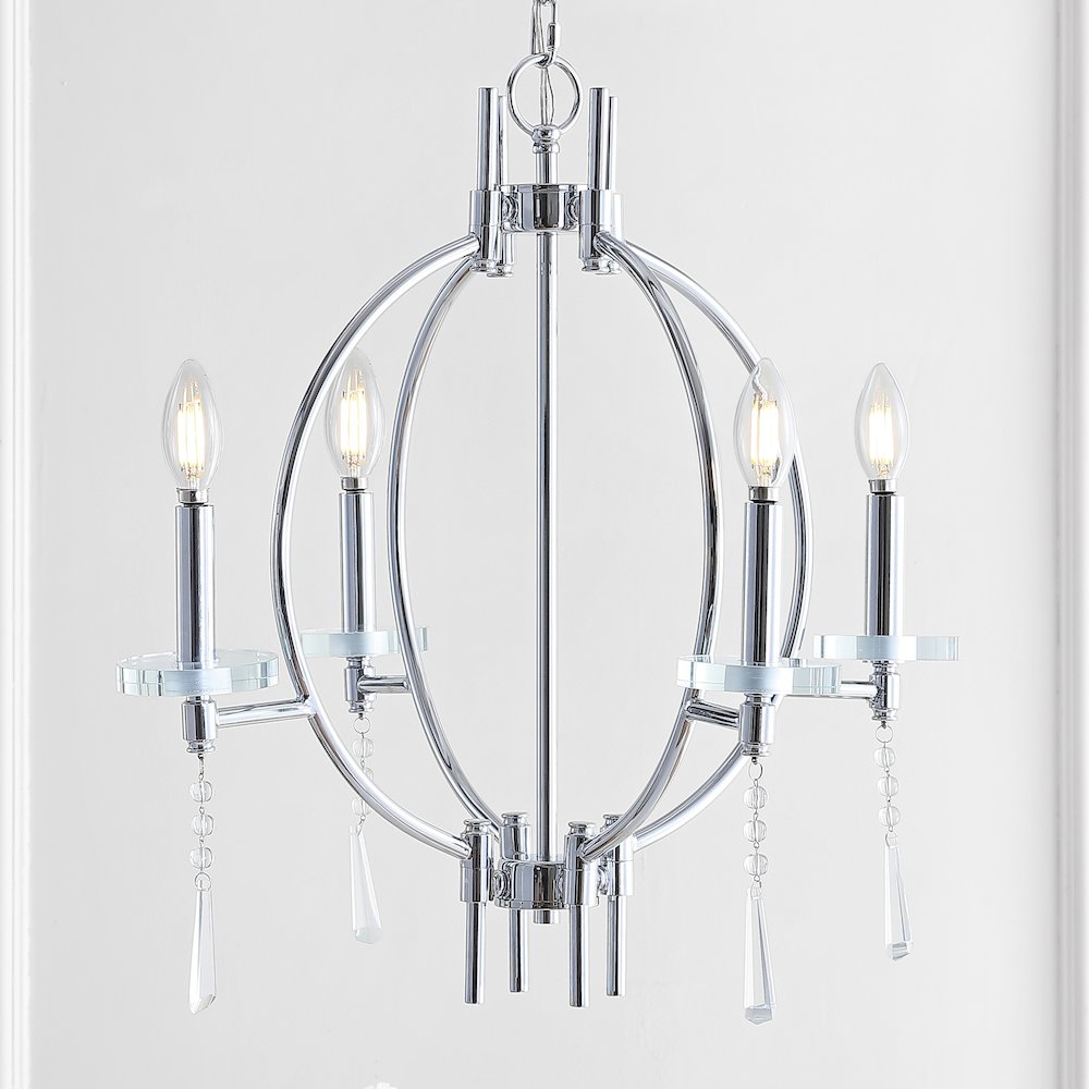 Laura Crystal/Metal Led Chandelier. Picture 6