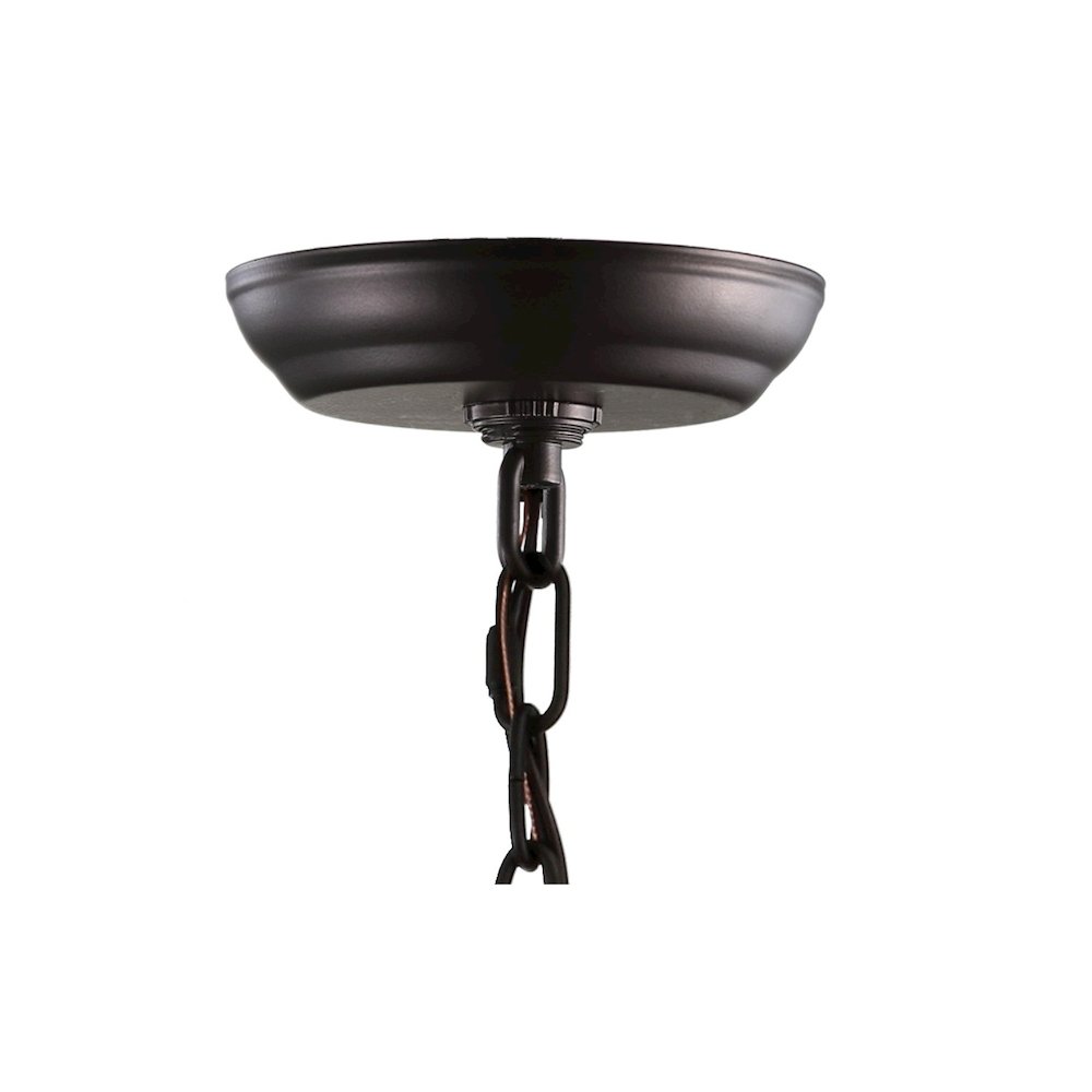 Ruth Traditional Classic Lantern Metal/Glass Led Pendant. Picture 4