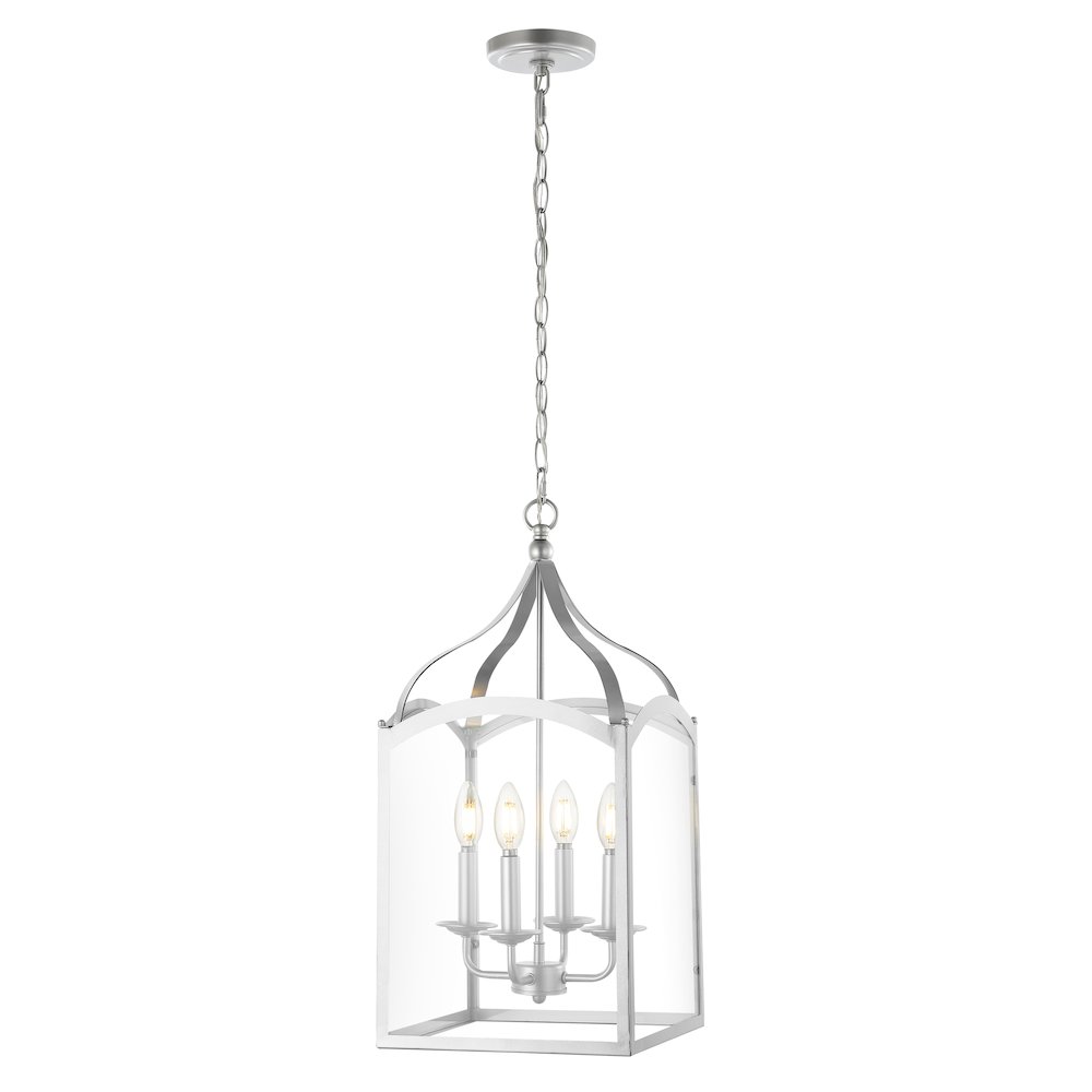 Ruth Traditional Classic Lantern Metal/Glass Led Pendant. Picture 7
