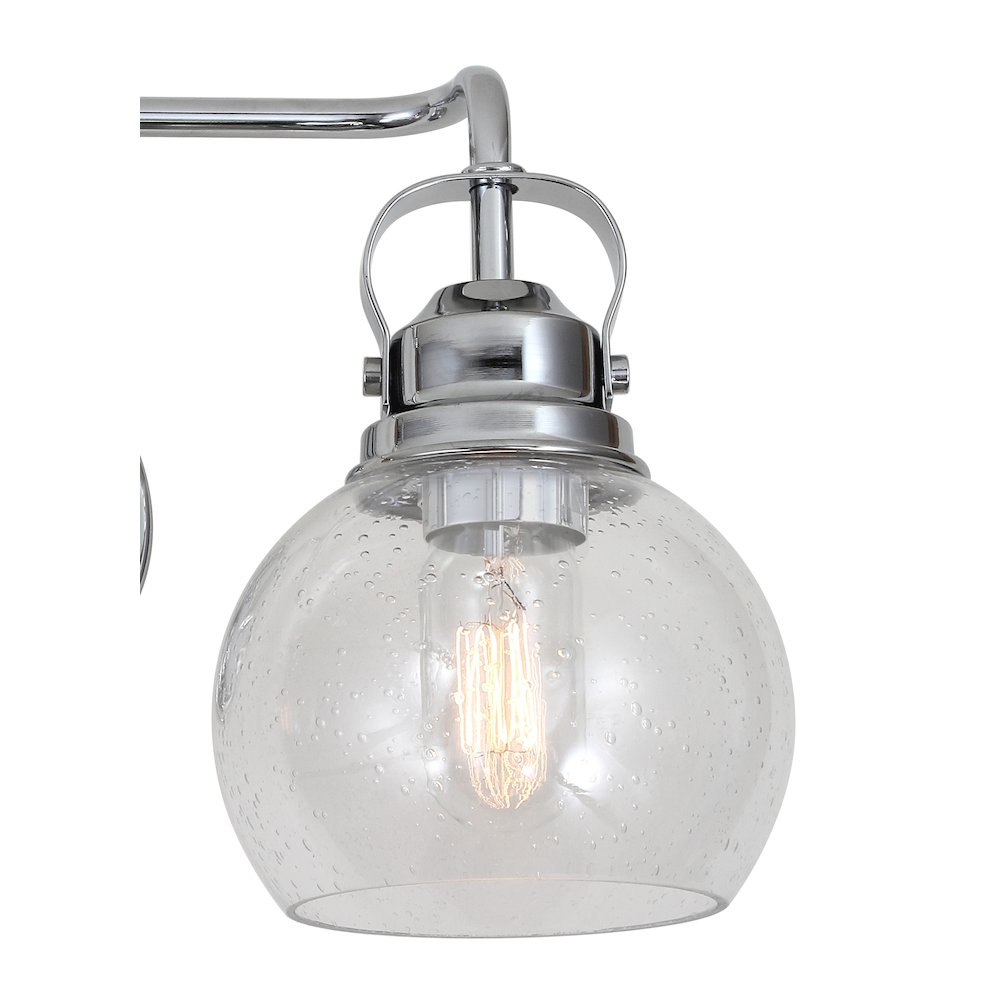 Shirley Metal Bubbled Glass Vanity Light. Picture 5