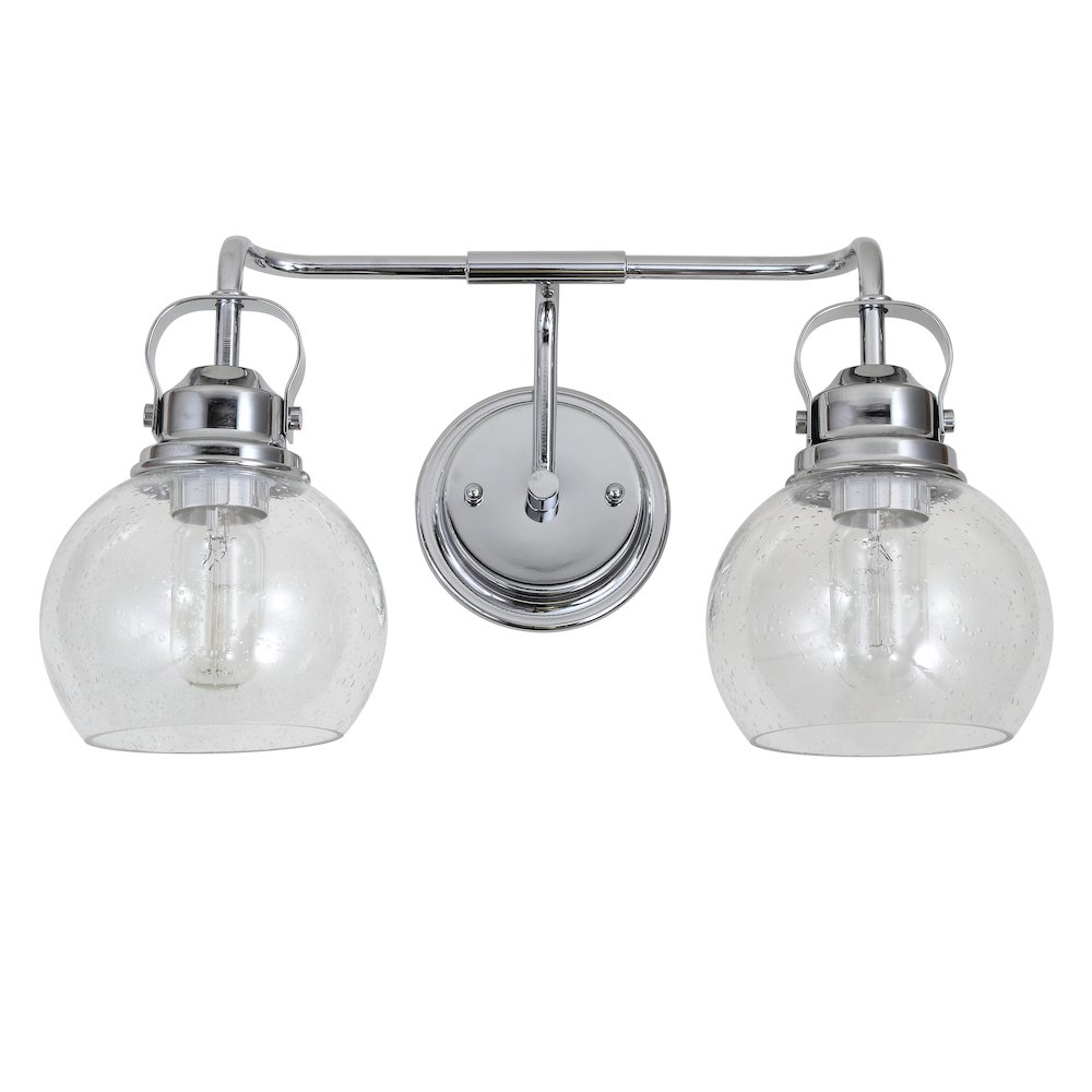 Shirley Metal Bubbled Glass Vanity Light. Picture 2