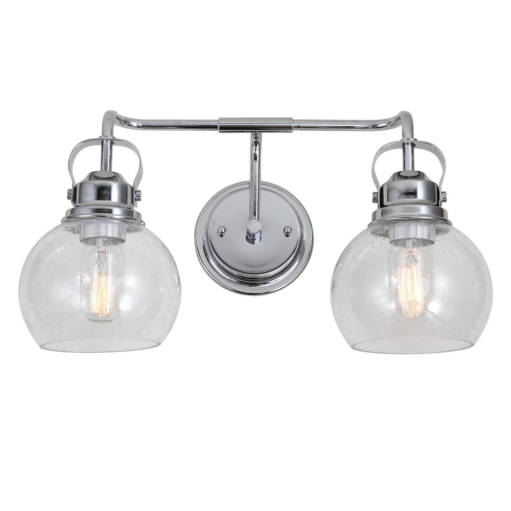 Shirley Metal Bubbled Glass Vanity Light. Picture 1