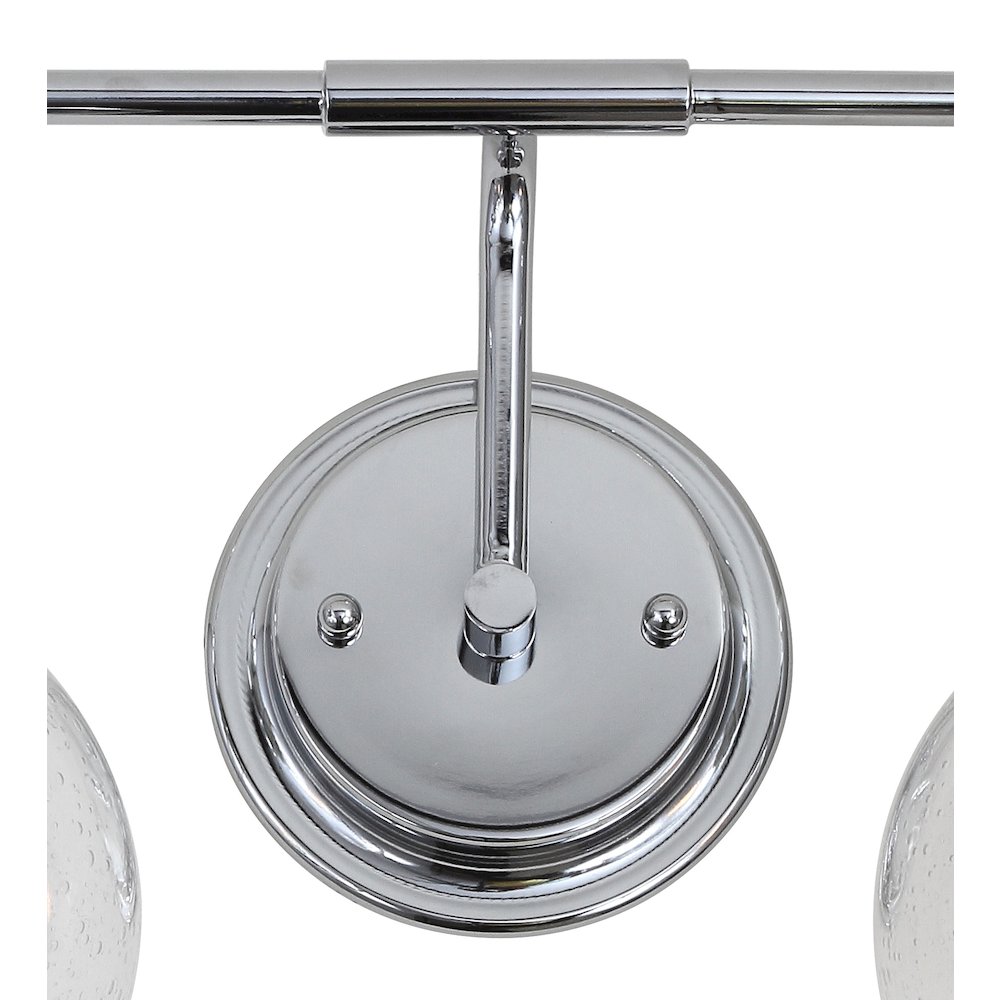 Shirley Metal Bubbled Glass Vanity Light. Picture 6