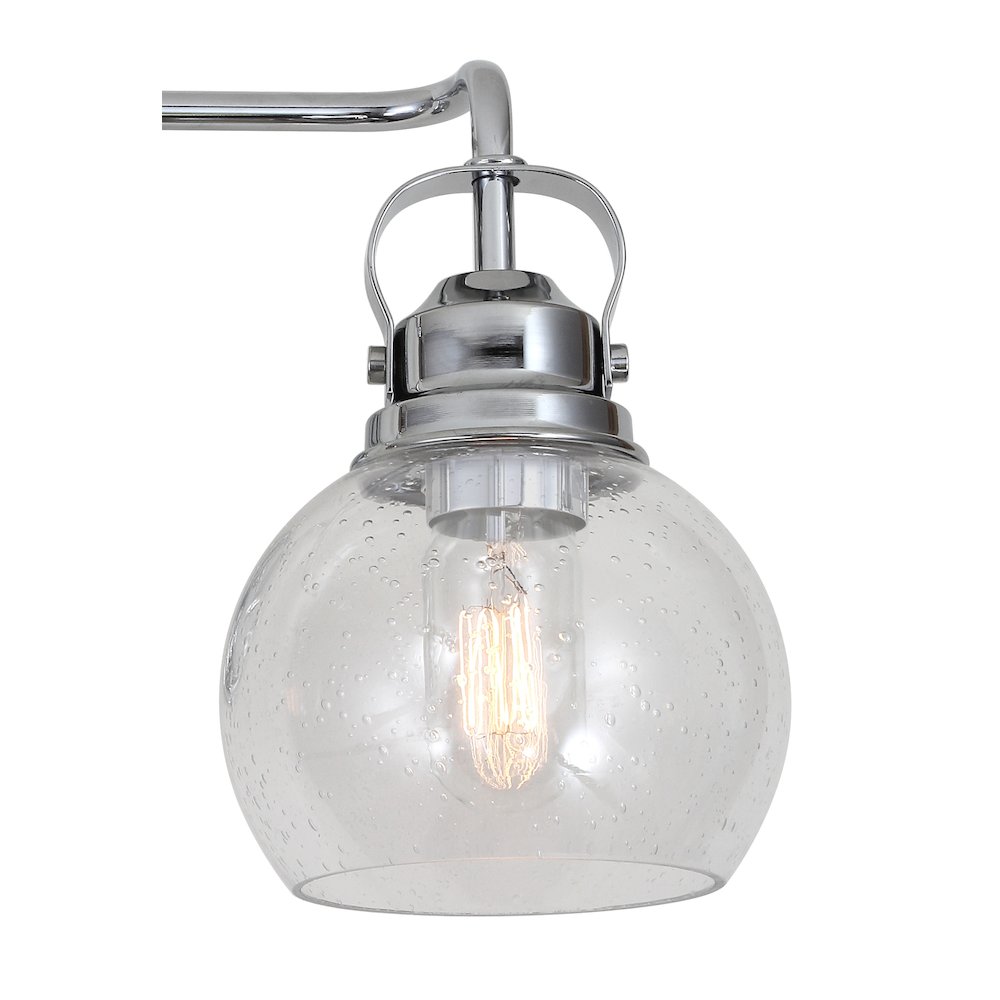 Shirley Metal Bubbled Glass Vanity Light. Picture 5