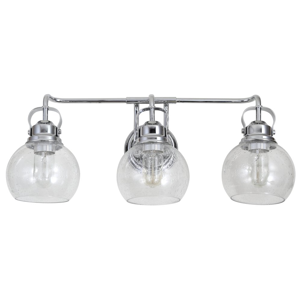 Shirley Metal Bubbled Glass Vanity Light. Picture 2