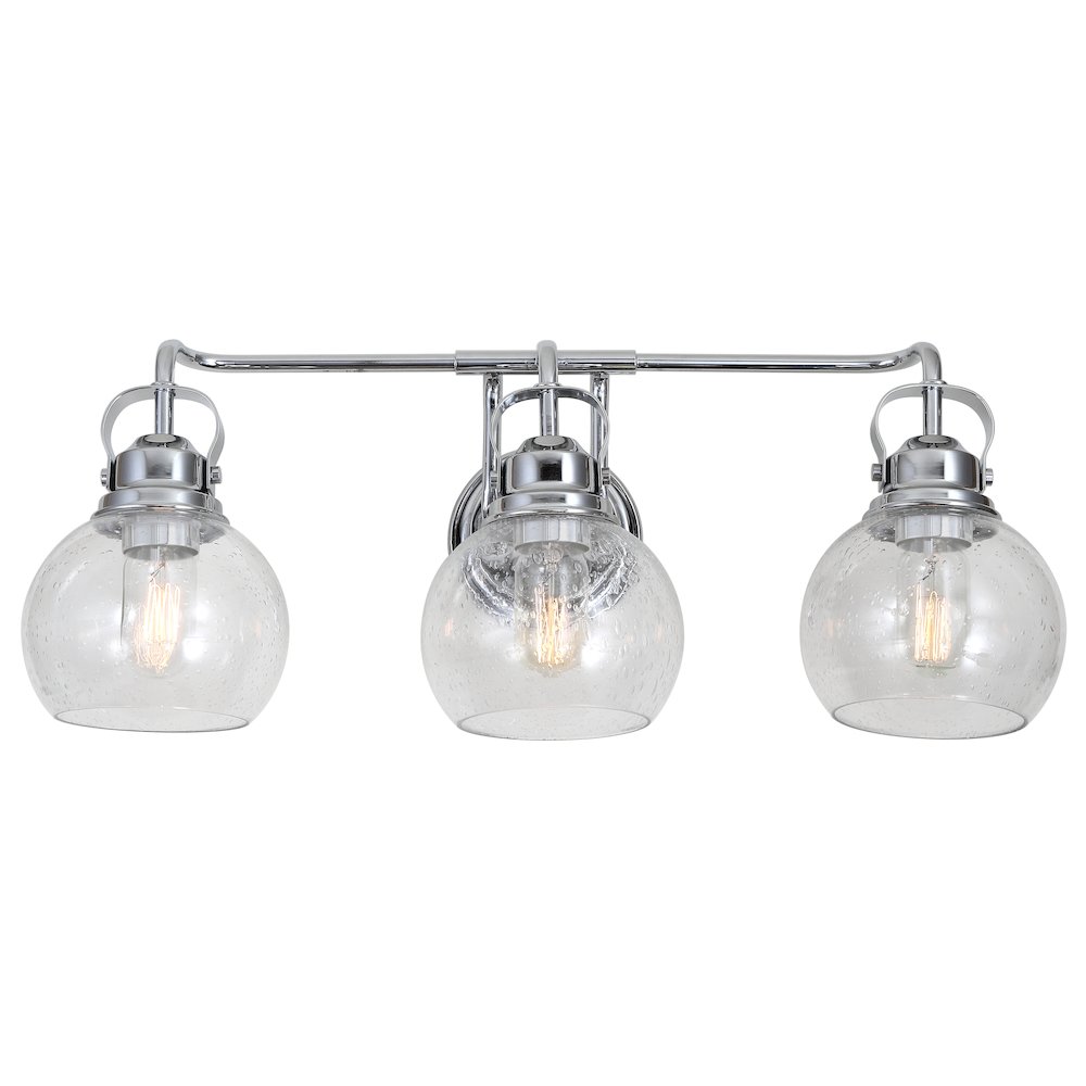 Shirley Metal Bubbled Glass Vanity Light. Picture 1