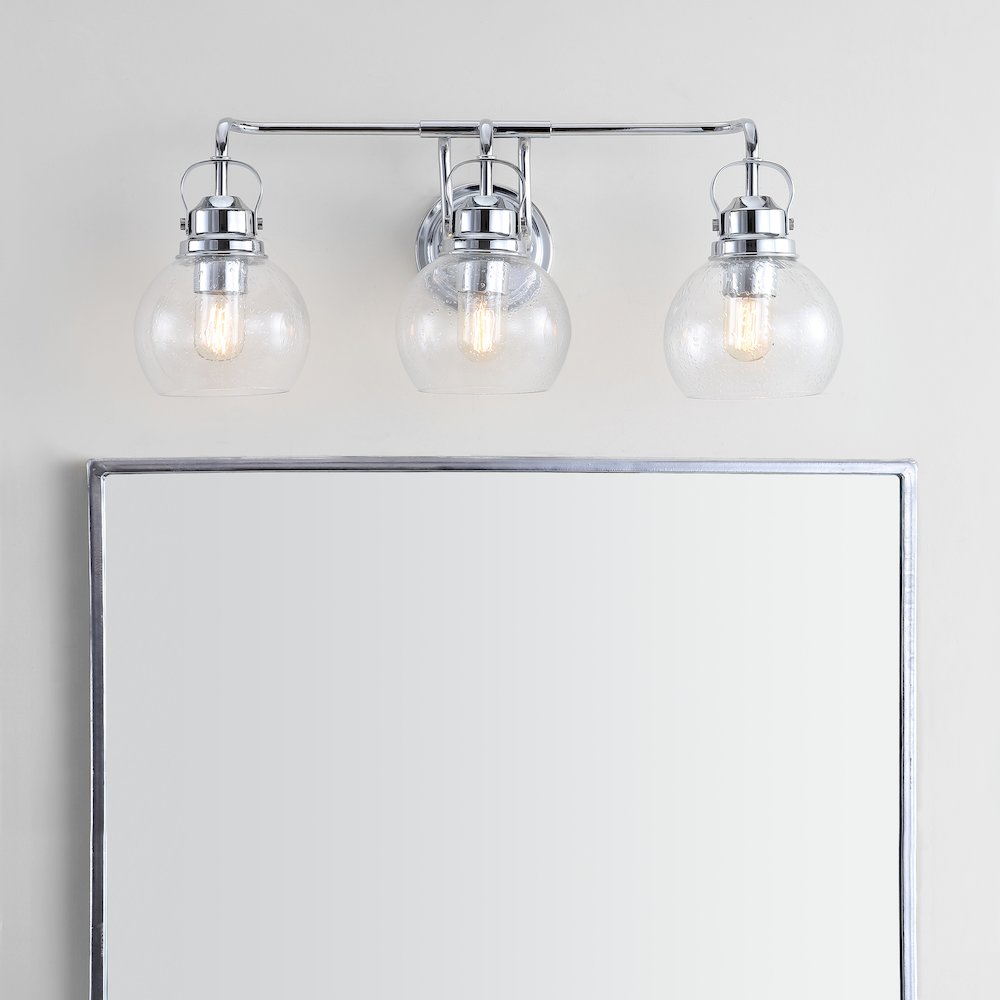 Shirley Metal Bubbled Glass Vanity Light. Picture 7