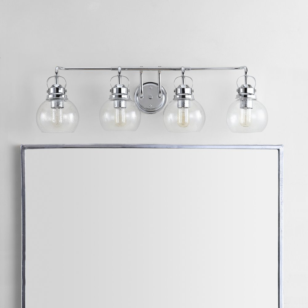 Shirley Metal Bubbled Glass Vanity Light. Picture 8