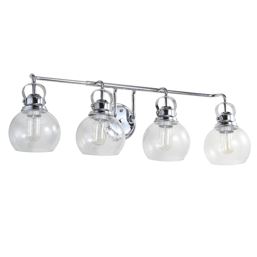 Shirley Metal Bubbled Glass Vanity Light. Picture 3