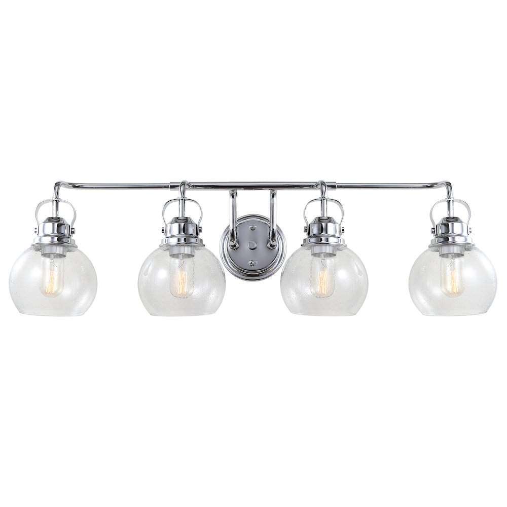 Shirley Metal Bubbled Glass Vanity Light. Picture 1