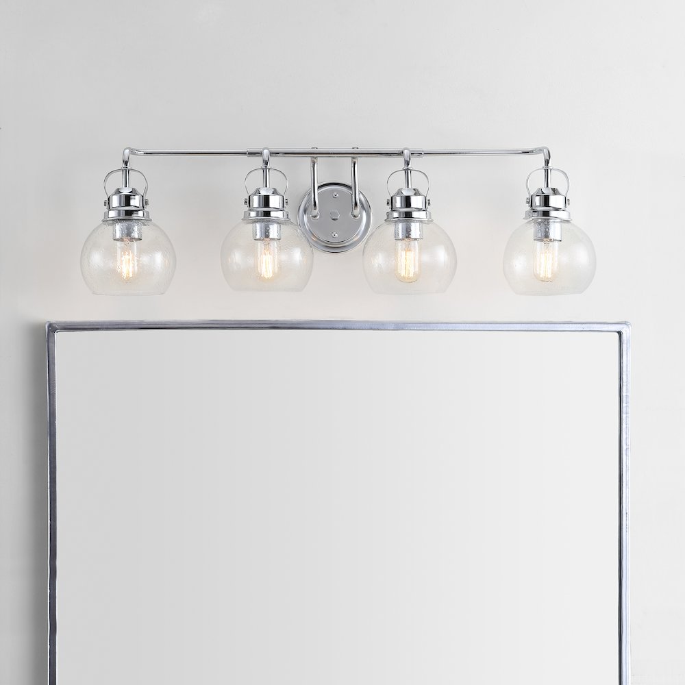 Shirley Metal Bubbled Glass Vanity Light. Picture 7