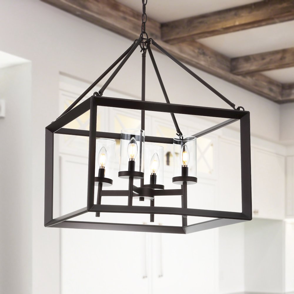 Anna Metal/Glass Led Pendant. Picture 7