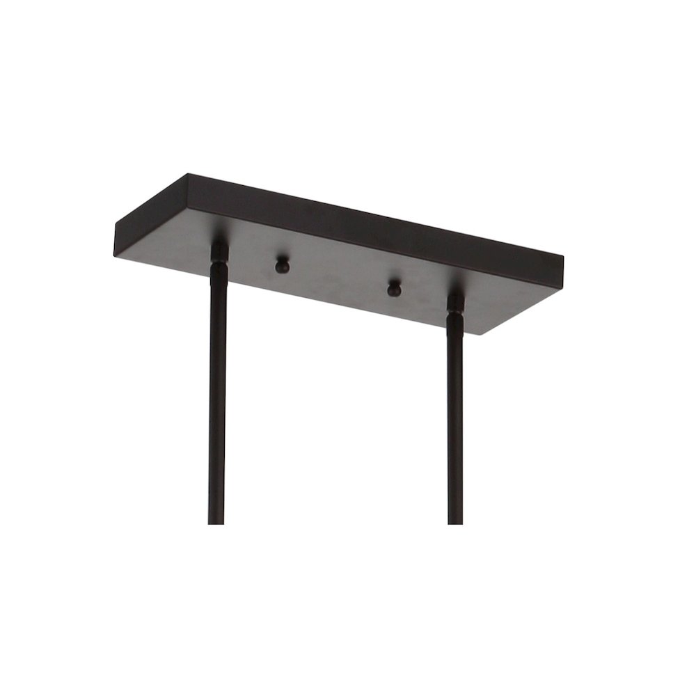 Anna Linear Metal/Glass Led Pendant. Picture 4