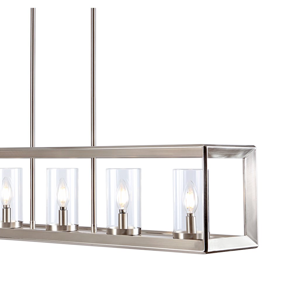 Anna Linear Metal/Glass Led Pendant. Picture 3