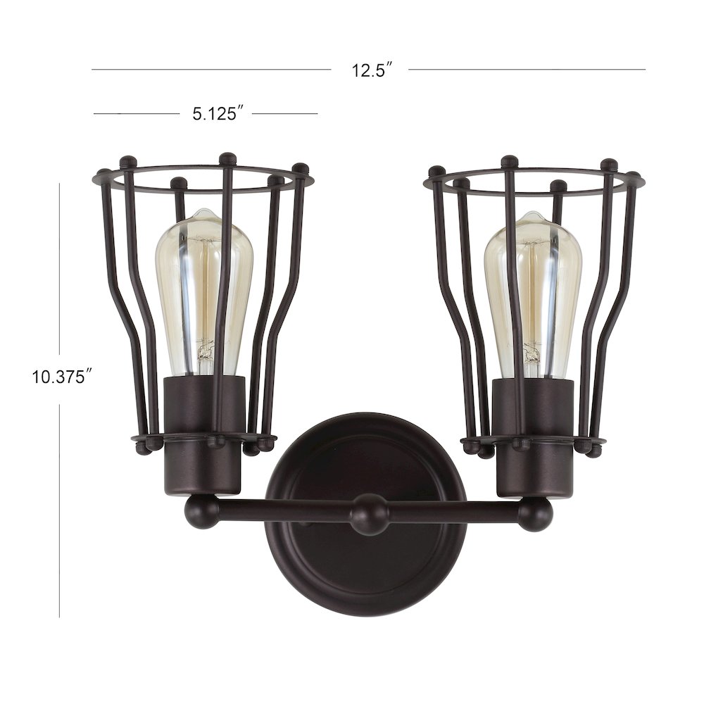 Evelyn Metal Vanity Light. Picture 13