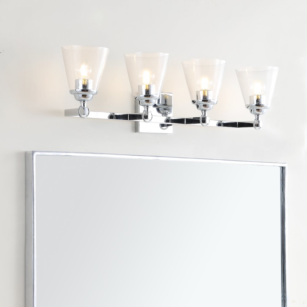 Marion Hurricane Metal/Glass Vanity. Picture 6