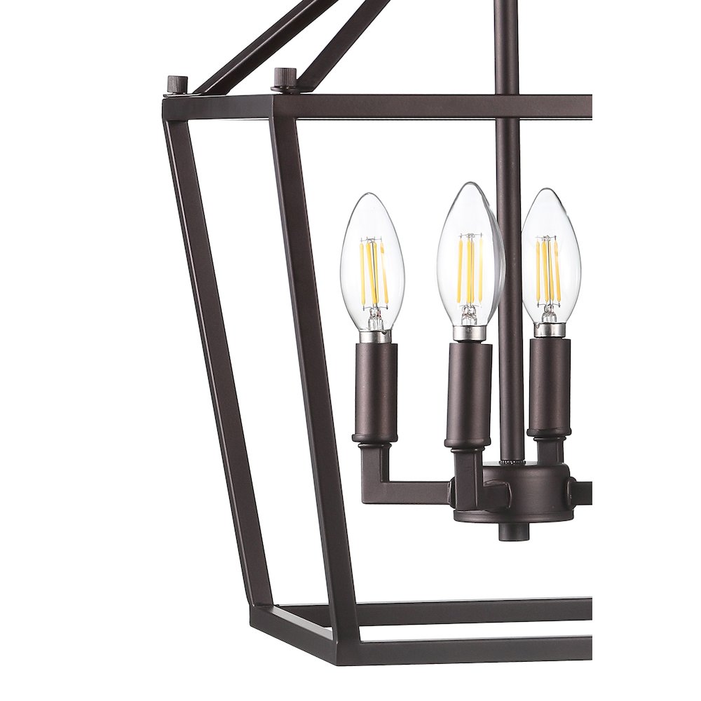 Pagodabulb Lantern Metal Led Pendant. Picture 3