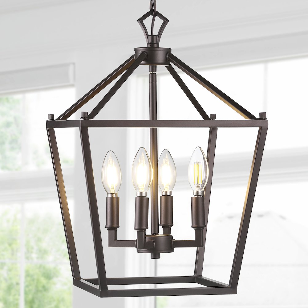 Pagodabulb Lantern Metal Led Pendant. Picture 12