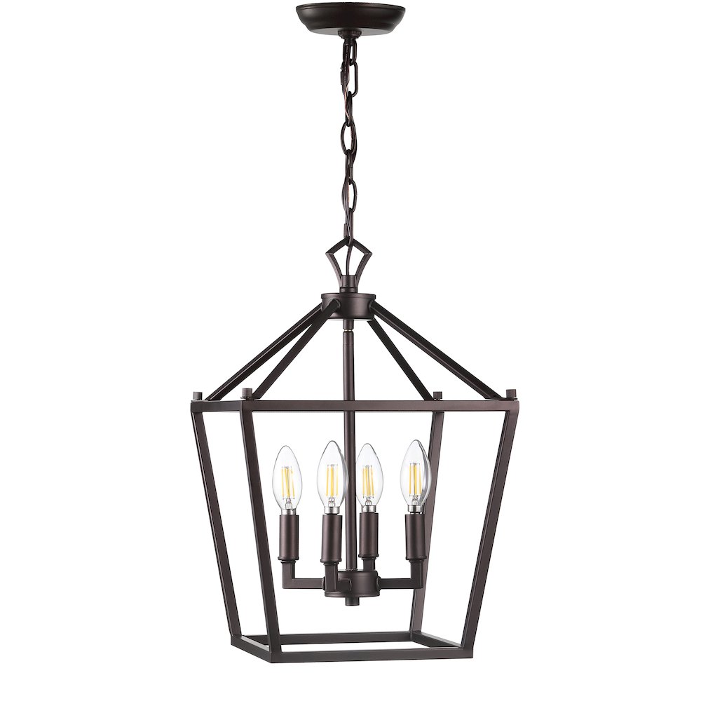 Pagodabulb Lantern Metal Led Pendant. Picture 2