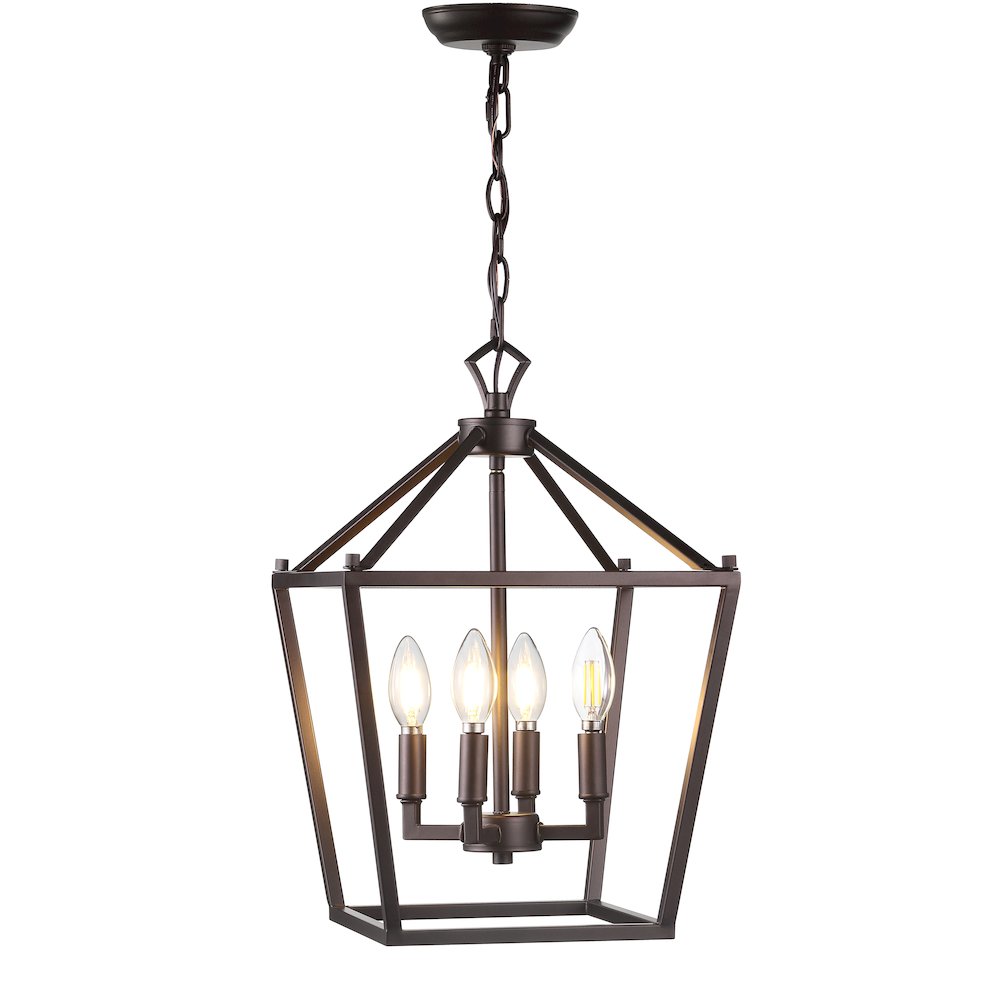 Pagodabulb Lantern Metal Led Pendant. Picture 1