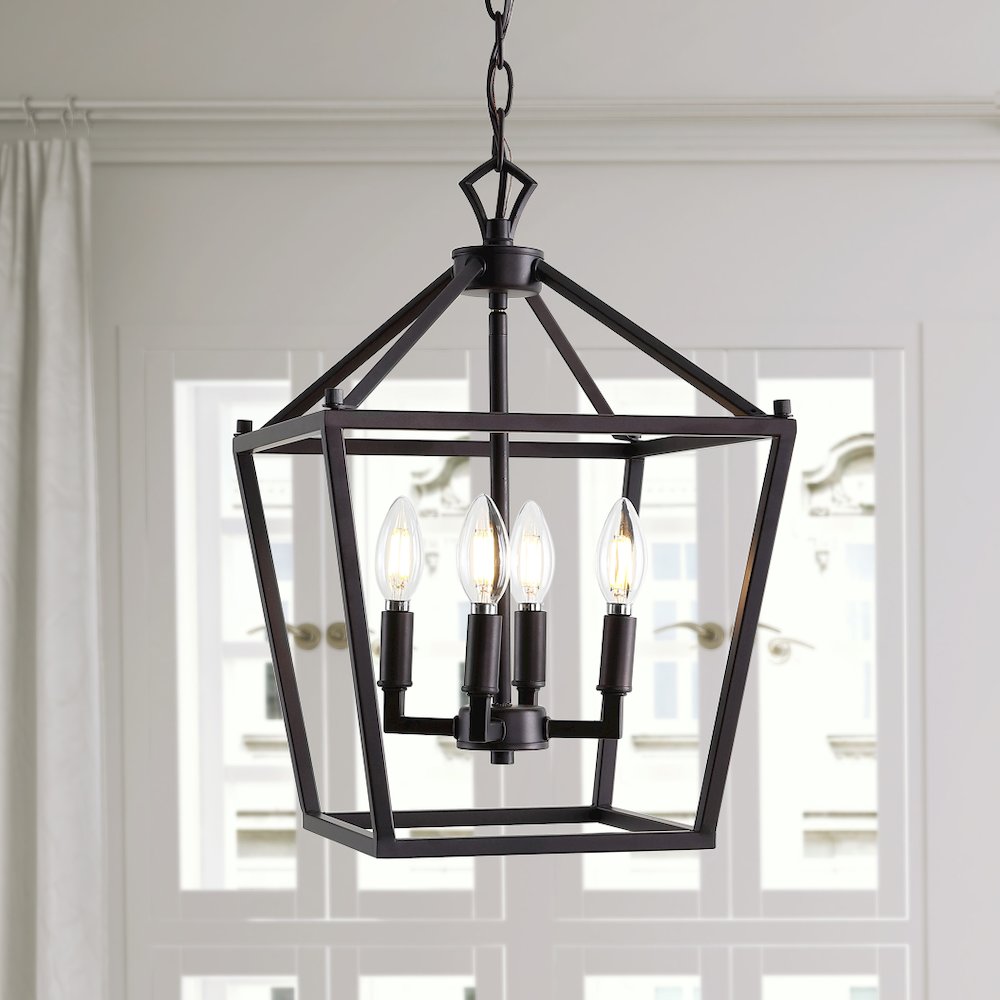 Pagodabulb Lantern Metal Led Pendant. Picture 6