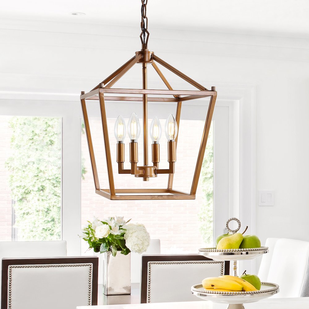 Pagodabulb Lantern Metal Led Pendant. Picture 12