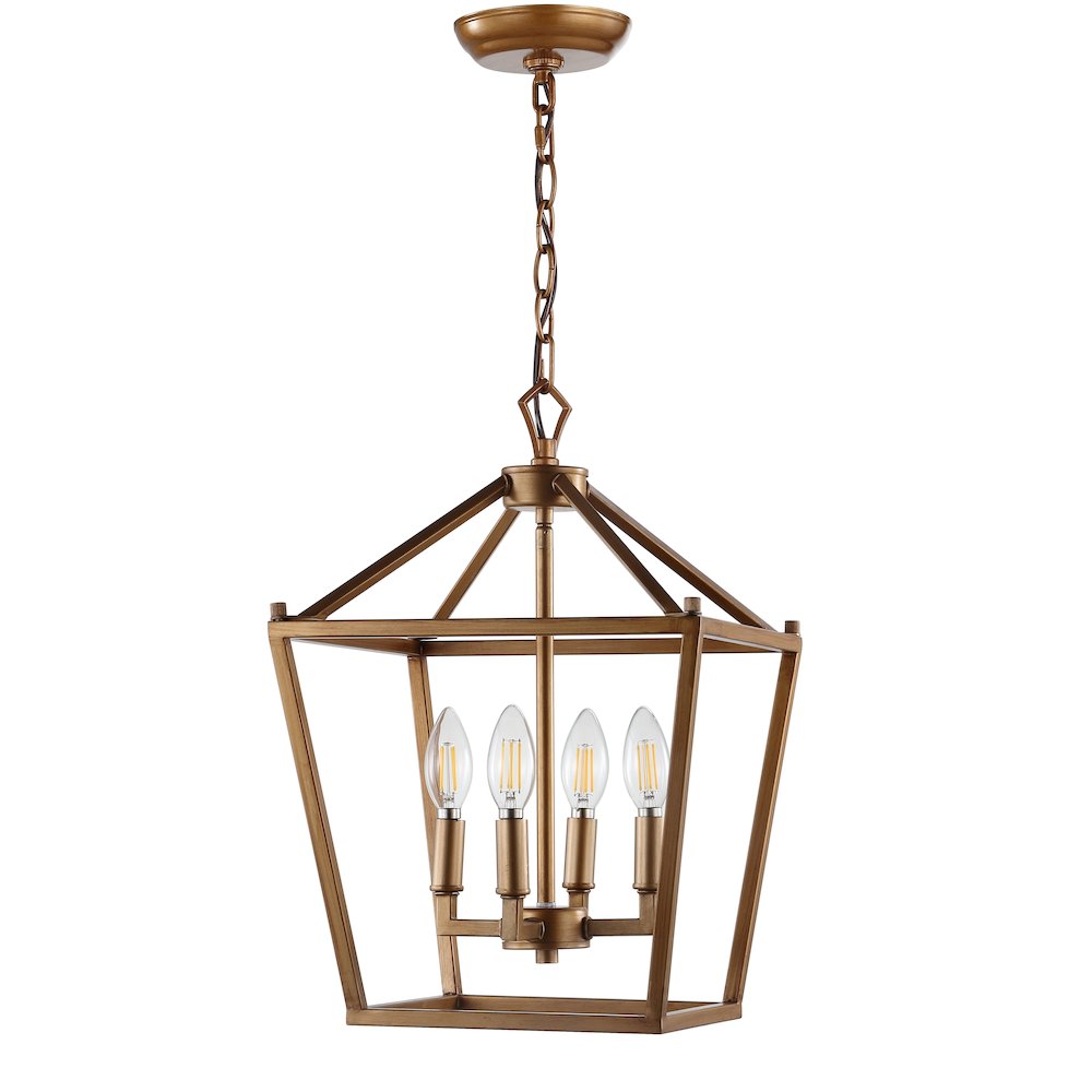 Pagodabulb Lantern Metal Led Pendant. Picture 2