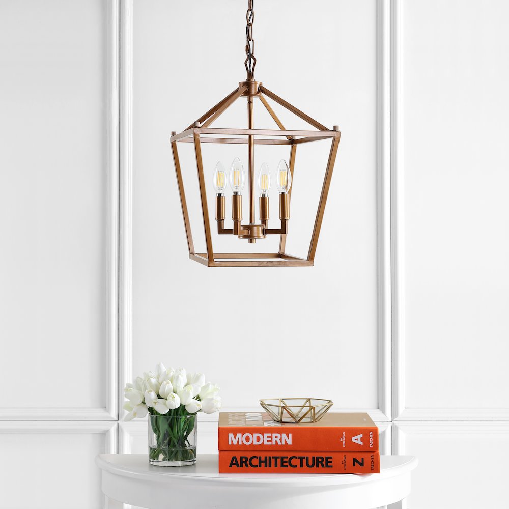 Pagodabulb Lantern Metal Led Pendant. Picture 8