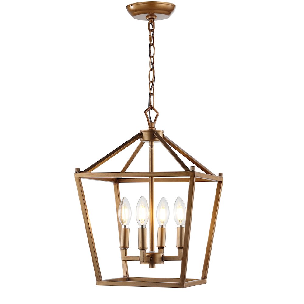 Pagodabulb Lantern Metal Led Pendant. Picture 1
