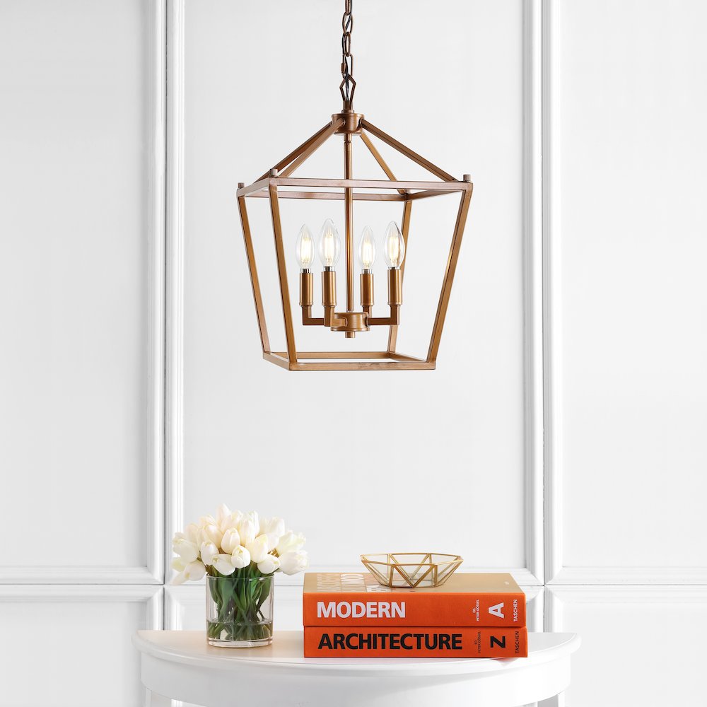 Pagodabulb Lantern Metal Led Pendant. Picture 9