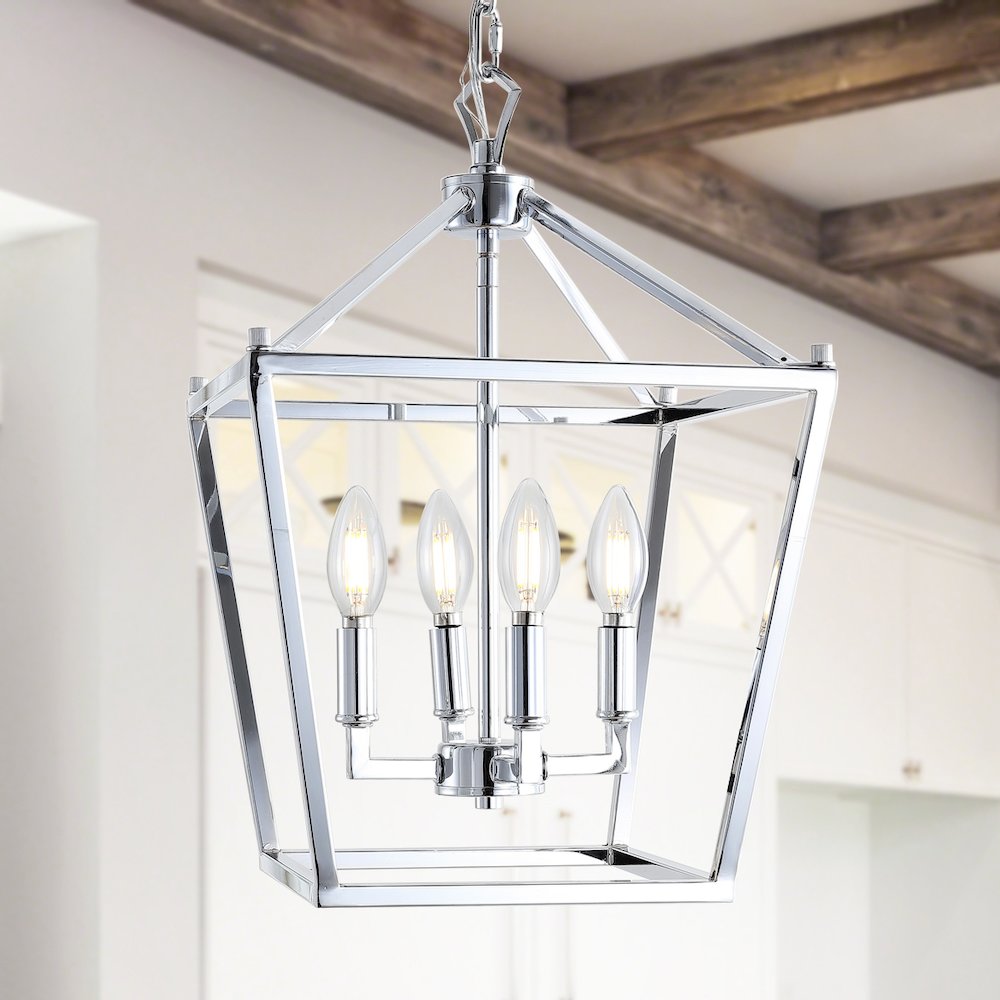 Pagodabulb Lantern Metal Led Pendant. Picture 7