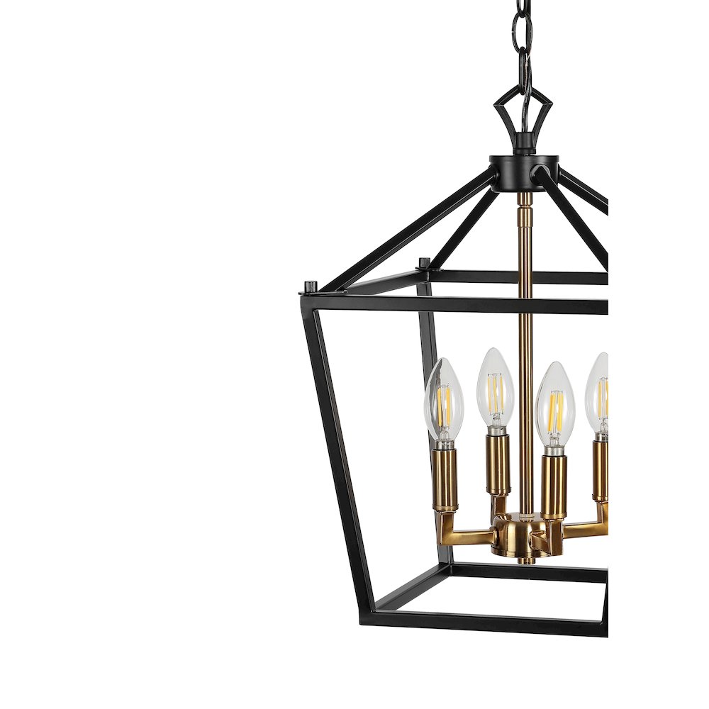 Pagodabulb Lantern Metal Led Pendant. Picture 3