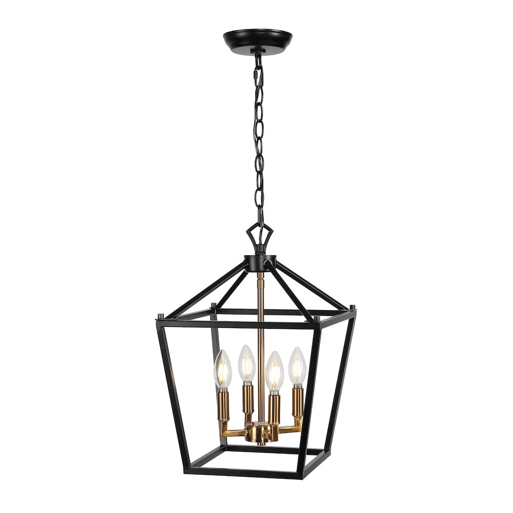 Pagodabulb Lantern Metal Led Pendant. Picture 1