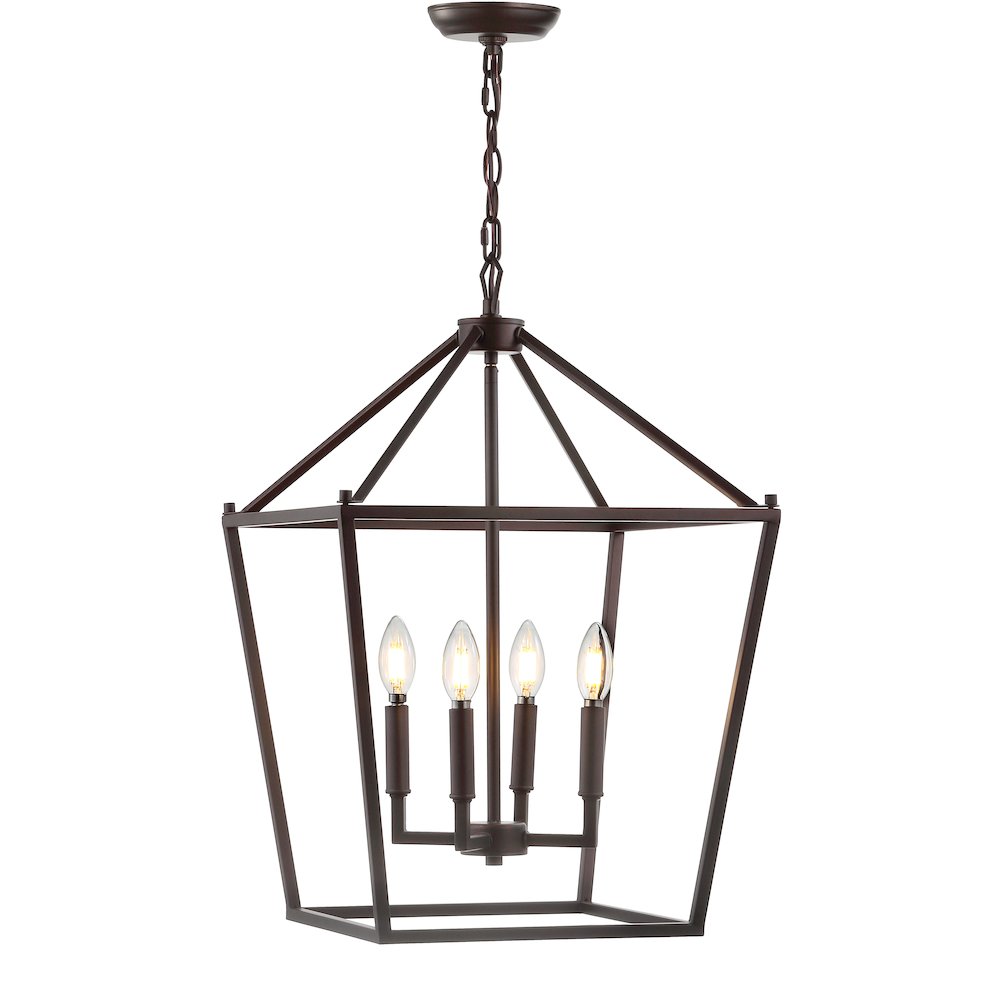 Pagodabulb Lantern Metal Led Pendant. Picture 1