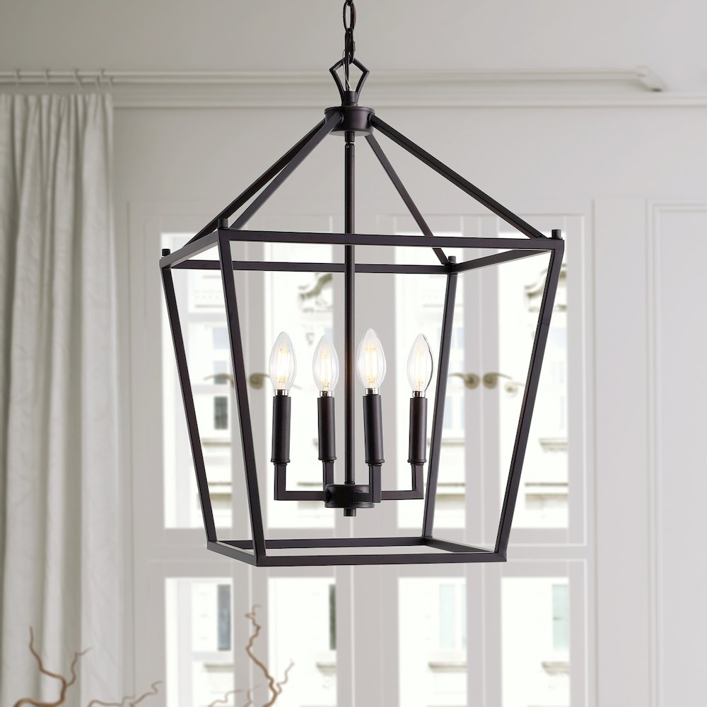 Pagodabulb Lantern Metal Led Pendant. Picture 8